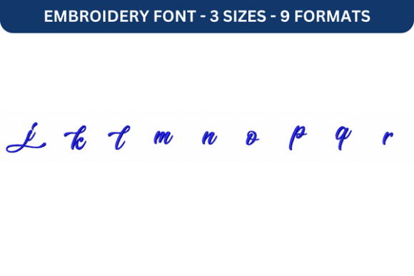 Beautifully Personalized Embroidery with Lovely Home Font Lower J to R