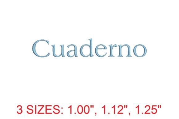 Cuaderno Embroidery Font: A Perfect Addition to Your Embroidery Collection