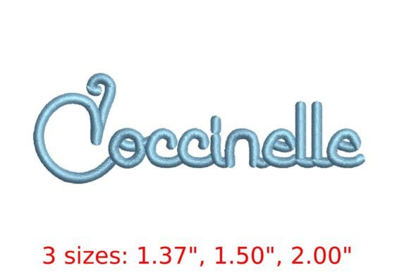 Discover the Magic of Coccinelle Script Font for Embroidery Creations