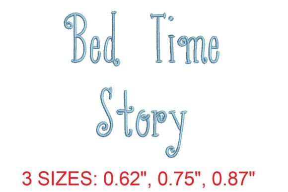 Embark on a Magical Stitching Journey with Bed Time Story Embroidery Font