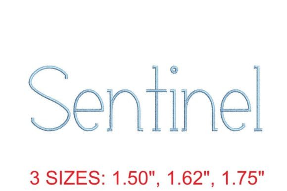 Enhance Your Embroidery Projects with the Sentinel Embroidery Font