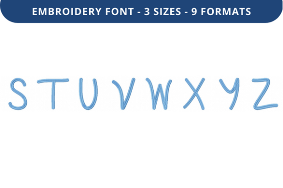 Exploring the Quirky and Messy Font S to Z: A Unique Embroidery Design for Creative Expression