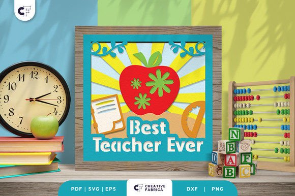 Floral Teacher 3D Light Box SVG: A Creative Way to Honor Your Favorite Educator