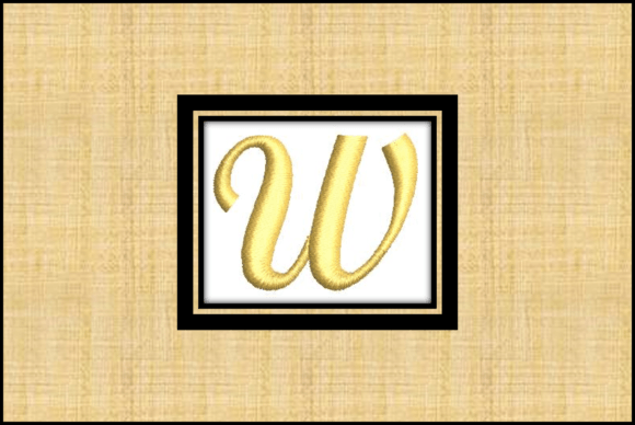 Gold Letter W: A Unique Embroidery Design for Creative Projects