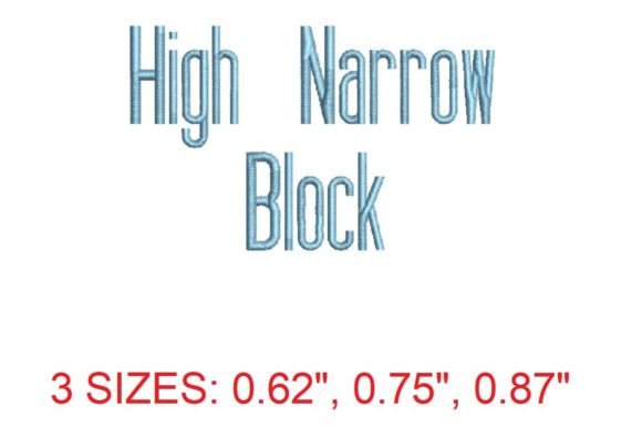 High Narrow Font: Elevating Embroidery with Precision and Style