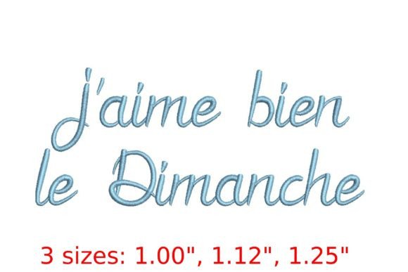 J aime Bien Le Dimanche Script Font: A Sunday-Inspired Design for Creativity and Craft