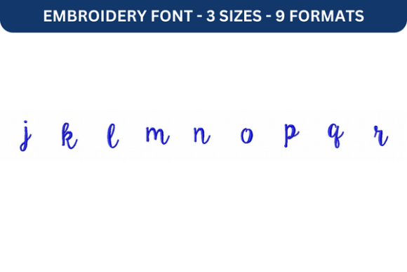 Ke Aloha Font Lower J to R: A Versatile Embroidery Font for Creative Projects