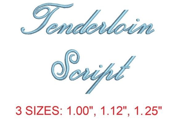The Rise of Tenderloin Script Embroidery Font: A New Era in Artisanal Design